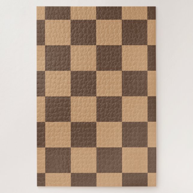 Vintag kontrolliert in Warm Browns Puzzle (Vertikal)