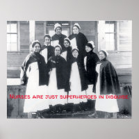 Vintag - Krankenschwestern sind Superhelden in Dec