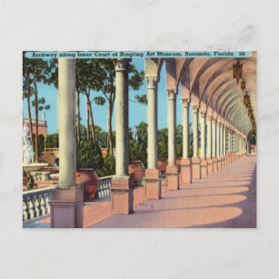 Vintag, Kunstmuseum, Sarasota, Florida Postkarte