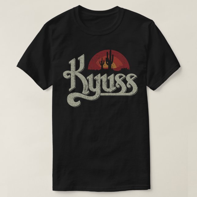 Vintag Kyuss Sunset 1987 T-Shirt (Design vorne)