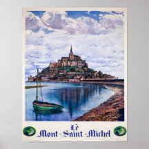 Vintag L.Pecheuy 1930 Mont Daint Michel Travel