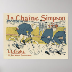 Vintag La Chaine Simpson Poster