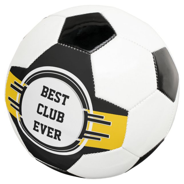 Vintag Label schwarz V + Ihr Backgr. & Text Fußball (Dreiviertel)