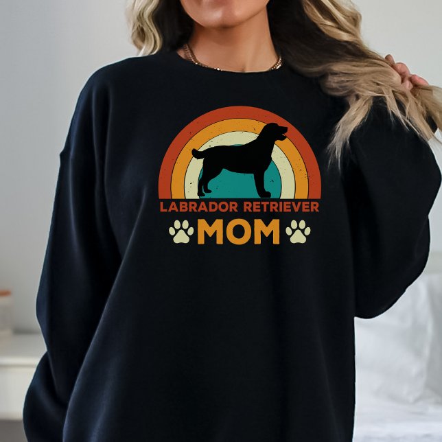 Vintag Labrador Hund Mama Sunset Sweatshirt (Von Creator hochgeladen)