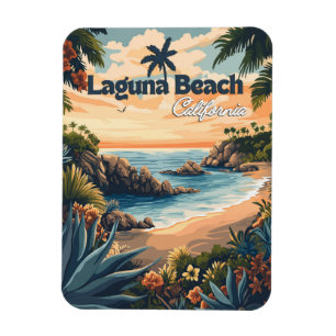 Vintag Laguna Beach California Magnet