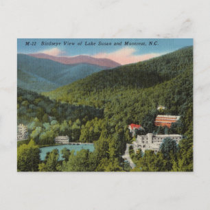 Vintag, Lake Susan und Montreat North Carolina Postkarte