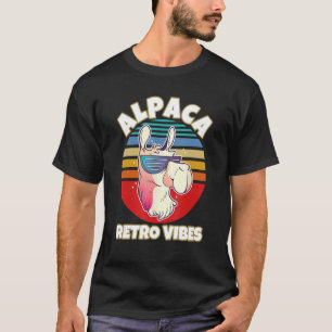 Vintag Lama Retro Alpaca T-Shirt