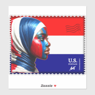 Vintag L'Amerique - Mslm Aufkleber