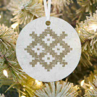 Vintag Languciai Baltic Pattern Ornament Aus Metall