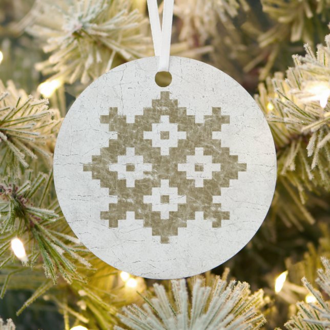 Vintag Languciai Baltic Pattern Ornament Aus Metall (InSitu)