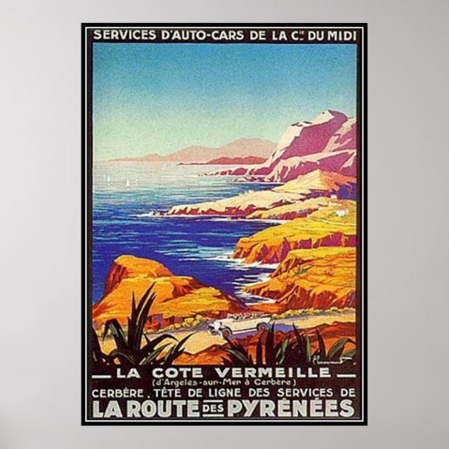 Vintag Languedoc-Rousillon, Frankreich - Poster (Vorne)
