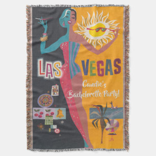 Vintag Las Vegas Bachelorette Weekend Party Decke