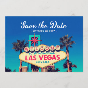 Vintag Las Vegas Foto - Save the Date Hochzeit