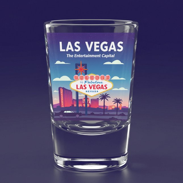 Vintag Las Vegas Nevada Schnapsglas (Von Creator hochgeladen)