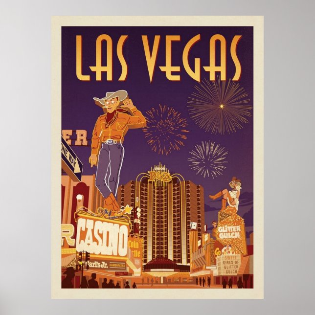 Vintag Las Vegas Poster (Vorne)