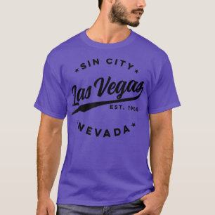 Vintag Las Vegas Sin City Nevada Black Tee