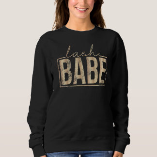 Vintag Lash Babe Lash Tech Lash Artist Lash Babe Sweatshirt