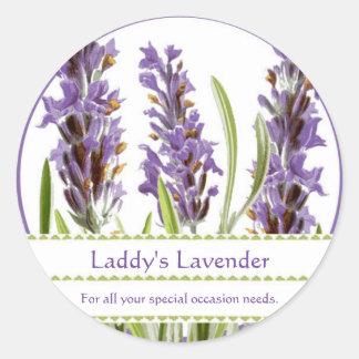 Vintag Lavender Custom Stickers