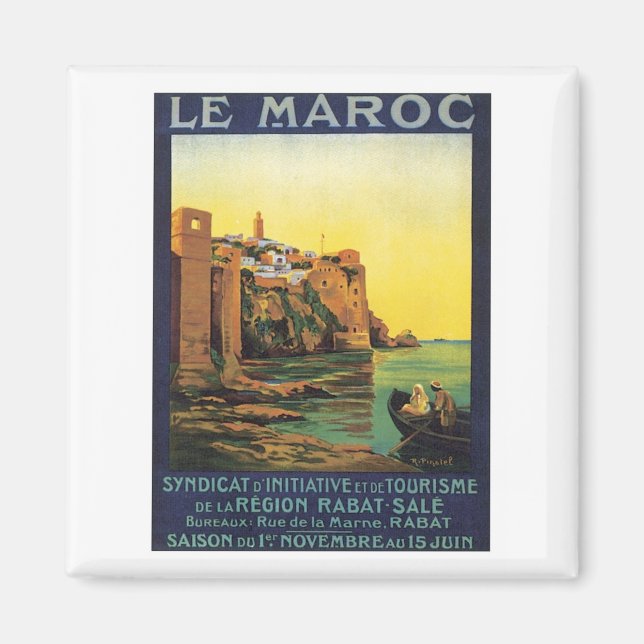 Vintag Le Maroc Marokko Magnet (Vorne)