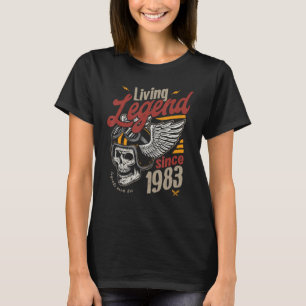 Vintag lebende Legende Geburtstag seit 1983 T-Shirt