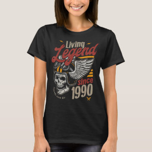 Vintag lebende Legende Geburtstag seit 1990 T-Shirt