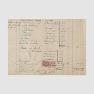 Vintag Ledger Reciept Seidenpapier