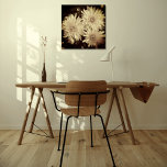 Vintag Leinwanddruck<br><div class="desc">Genießen Sie die nostalgischen Gesichter der Chrysanthemen auf diesem Leinwand.</div>