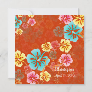 Vintag/Leis/Luau/HibiscusEinladung Hochzeit Einladung