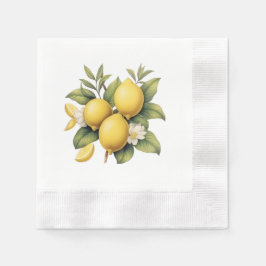 Vintag Lemon Blume Gelbe Küche Serviette