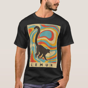 Vintag Lemur Lover Animal Retro Style T-Shirt