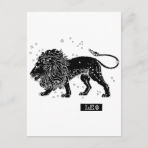 Vintag Leo Postkarte