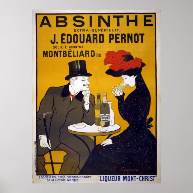 Vintag Leonetto Cappiello Absinthe Ad Poster (Vorne)