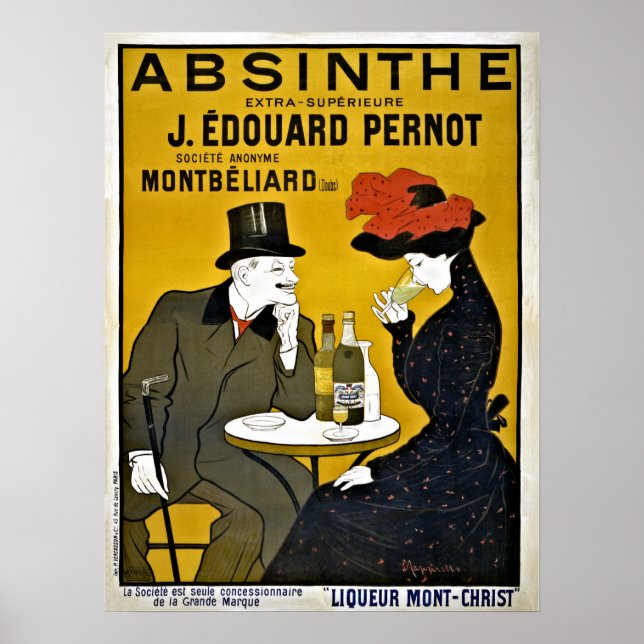 Vintag Leonetto Cappiello Absinthe und Poster (Vorne)