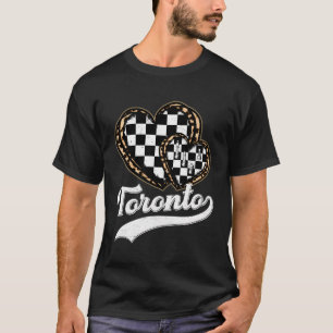 Vintag Leopard Heart Toronto Schach Lover Men Wome T-Shirt