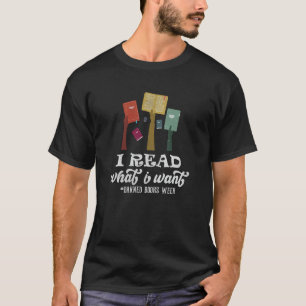 Vintag lese ich, was ich Gewollt Retro Banned Book T-Shirt