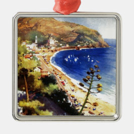 Vintag Levanto Genova Italien Tourismus Ornament Aus Metall