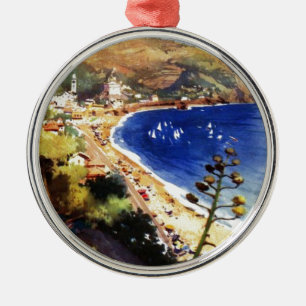 Vintag Levanto Genova Italien Tourismus Ornament Aus Metall