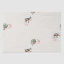 Vintag Ließ die Adventure Begin Baby Boy Dusche Seidenpapier