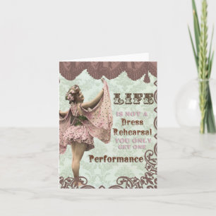 Vintag-Life ist kein Probe-Notecard Karte