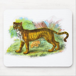Vintag Liger Illustration Mousepad