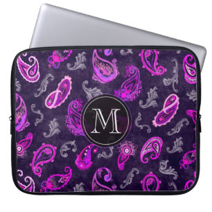 Vintag Lila Paisley Laptopschutzhülle