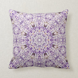 Vintag Lilac Bloom Kaleidoskop Muster Kissen