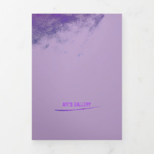 Vintag Lilac Grunge Smudge Dreifach Gefaltete Karte