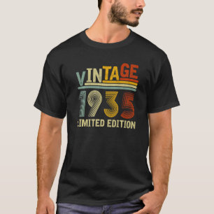 Vintag limitierte Ausgabe 1935 Men Women 87. Gebur T-Shirt