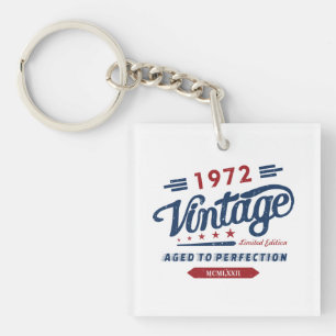 Vintag limitierte Edition 1972 mit Vollendung Schlüsselanhänger