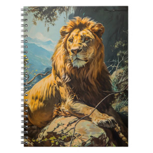 Vintag Lion Portrait Notizblock