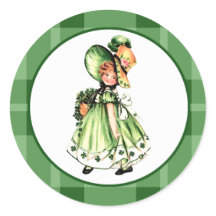 Vintag Little Irish Girl St. Patrick's Day