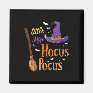 Vintag Little Miss Hocuss Pocuss Halloween Hexe Magnet