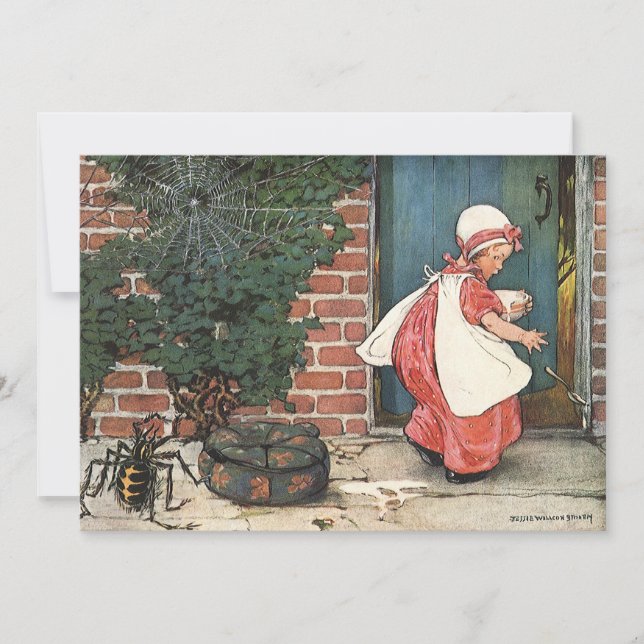 Vintag Little Miss Muffet Spider Kinderzimmer Rhym (Vorderseite)