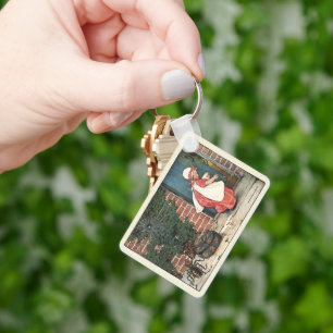 Vintag Little Miss Muffet Spider Kinderzimmer Rhym Schlüsselanhänger